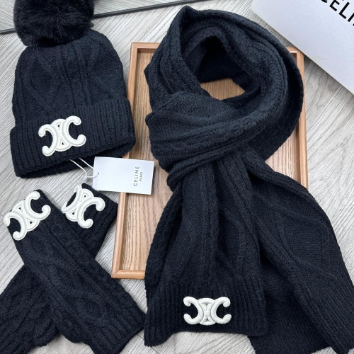 Cheap Celine Hat and Scarf and Glove Set #1255325 Replica Wholesale [$52.00 USD] [ITEM#1255325] on Replica Celine Hat and Scarf and Glove Set