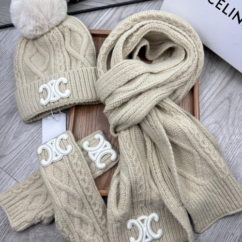 Cheap Celine Hat and Scarf and Glove Set #1255327 Replica Wholesale [$52.00 USD] [ITEM#1255327] on Replica Celine Hat and Scarf and Glove Set