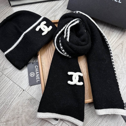 Cheap Chanel Hat and Scarf Set #1255336 Replica Wholesale [$52.00 USD] [ITEM#1255336] on Replica Chanel Hat and Scarf and Glove Set