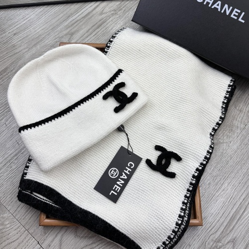 Cheap Chanel Hat and Scarf Set #1255337 Replica Wholesale [$52.00 USD] [ITEM#1255337] on Replica Chanel Hat and Scarf and Glove Set