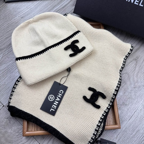 Cheap Chanel Hat and Scarf Set #1255340 Replica Wholesale [$52.00 USD] [ITEM#1255340] on Replica Chanel Hat and Scarf and Glove Set