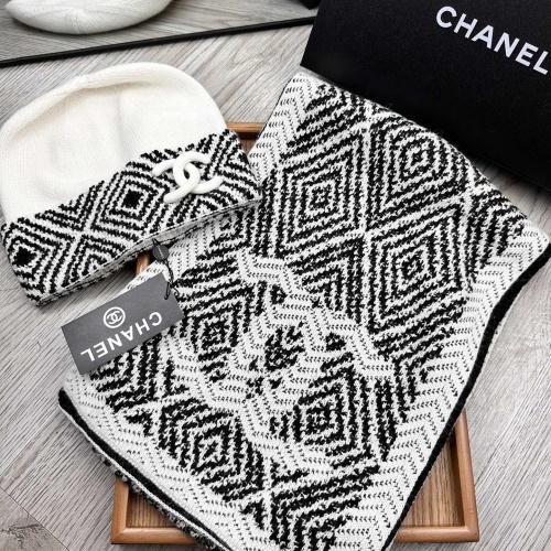 Cheap Chanel Hat and Scarf Set #1255356 Replica Wholesale [$52.00 USD] [ITEM#1255356] on Replica Chanel Hat and Scarf and Glove Set