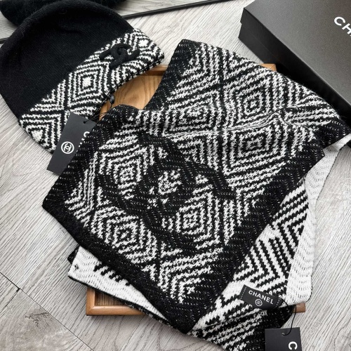 Cheap Chanel Hat and Scarf Set #1255357 Replica Wholesale [$52.00 USD] [ITEM#1255357] on Replica Chanel Hat and Scarf and Glove Set