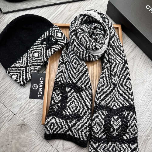 Cheap Chanel Hat and Scarf Set #1255357 Replica Wholesale [$52.00 USD] [ITEM#1255357] on Replica Chanel Hat and Scarf and Glove Set