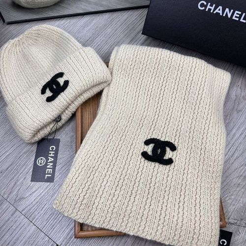 Cheap Chanel Hat and Scarf Set #1255360 Replica Wholesale [$52.00 USD] [ITEM#1255360] on Replica Chanel Hat and Scarf and Glove Set