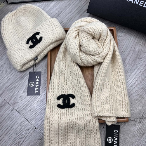 Cheap Chanel Hat and Scarf Set #1255360 Replica Wholesale [$52.00 USD] [ITEM#1255360] on Replica Chanel Hat and Scarf and Glove Set