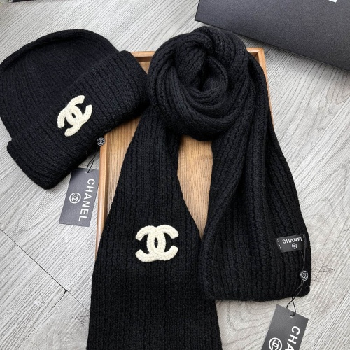 Cheap Chanel Hat and Scarf Set #1255361 Replica Wholesale [$52.00 USD] [ITEM#1255361] on Replica Chanel Hat and Scarf and Glove Set