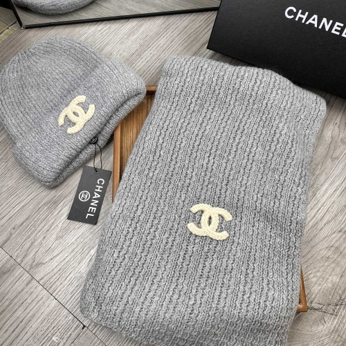 Cheap Chanel Hat and Scarf Set #1255365 Replica Wholesale [$52.00 USD] [ITEM#1255365] on Replica Chanel Hat and Scarf and Glove Set