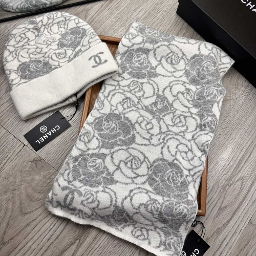 Cheap Chanel Hat and Scarf Set #1255367 Replica Wholesale [$52.00 USD] [ITEM#1255367] on Replica Chanel Hat and Scarf and Glove Set