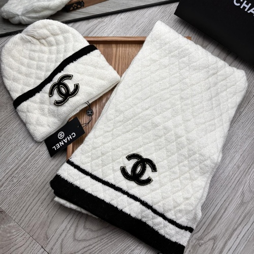 Cheap Chanel Hat and Scarf Set #1255371 Replica Wholesale [$52.00 USD] [ITEM#1255371] on Replica Chanel Hat and Scarf and Glove Set