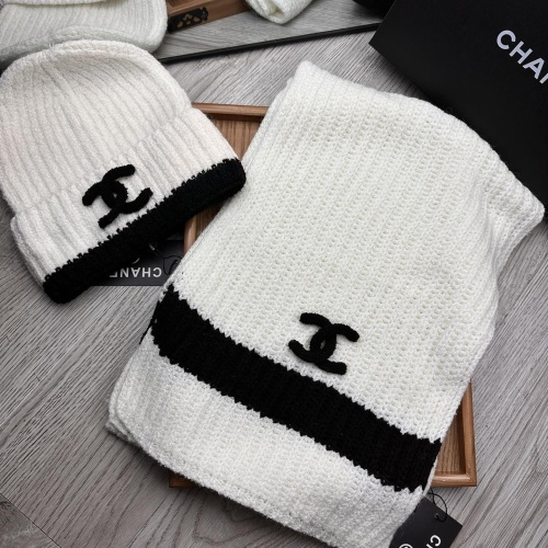 Cheap Chanel Hat and Scarf Set #1255373 Replica Wholesale [$52.00 USD] [ITEM#1255373] on Replica Chanel Hat and Scarf and Glove Set