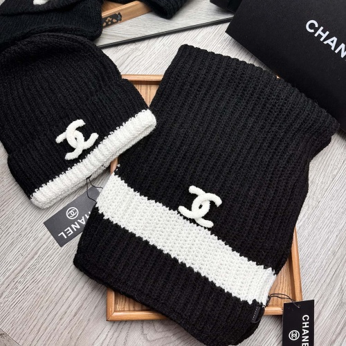 Cheap Chanel Hat and Scarf Set #1255374 Replica Wholesale [$52.00 USD] [ITEM#1255374] on Replica Chanel Hat and Scarf and Glove Set