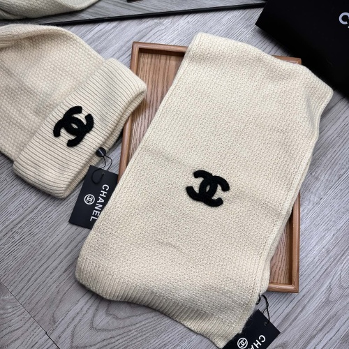 Cheap Chanel Hat and Scarf Set #1255381 Replica Wholesale [$52.00 USD] [ITEM#1255381] on Replica Chanel Hat and Scarf and Glove Set