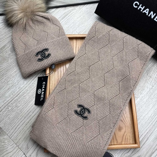 Cheap Chanel Hat and Scarf Set #1255399 Replica Wholesale [$56.00 USD] [ITEM#1255399] on Replica Chanel Hat and Scarf and Glove Set