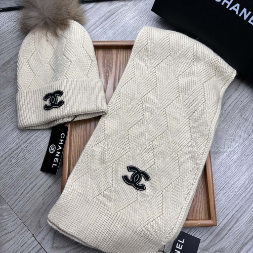 Cheap Chanel Hat and Scarf Set #1255403 Replica Wholesale [$56.00 USD] [ITEM#1255403] on Replica Chanel Hat and Scarf and Glove Set