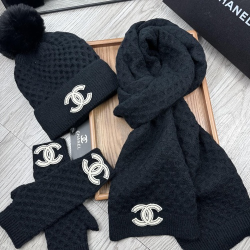 Cheap Chanel Hat and Scarf and Glove Set #1255408 Replica Wholesale [$52.00 USD] [ITEM#1255408] on Replica Chanel Hat and Scarf and Glove Set