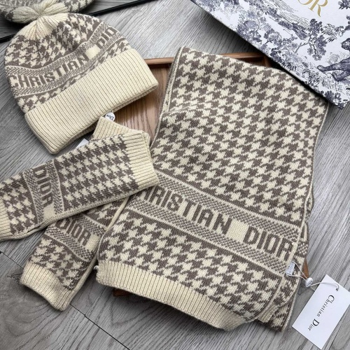 Cheap Christian Dior Hat and Scarf and Glove Set #1255413 Replica Wholesale [$72.00 USD] [ITEM#1255413] on Replica Christian Dior Hat and Scarf and Glove Set