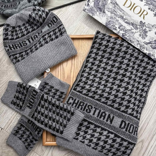 Cheap Christian Dior Hat and Scarf and Glove Set #1255414 Replica Wholesale [$72.00 USD] [ITEM#1255414] on Replica Christian Dior Hat and Scarf and Glove Set