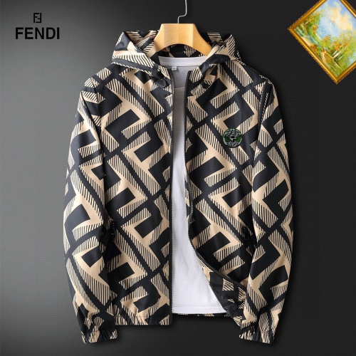 Cheap Fendi Jackets Long Sleeved For Men #1255416 Replica Wholesale [$60.00 USD] [ITEM#1255416] on Replica Fendi Jackets