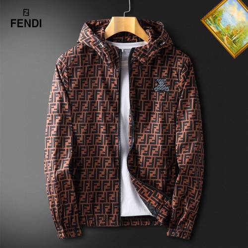 Cheap Fendi Jackets Long Sleeved For Men #1255418 Replica Wholesale [$60.00 USD] [ITEM#1255418] on Replica Fendi Jackets