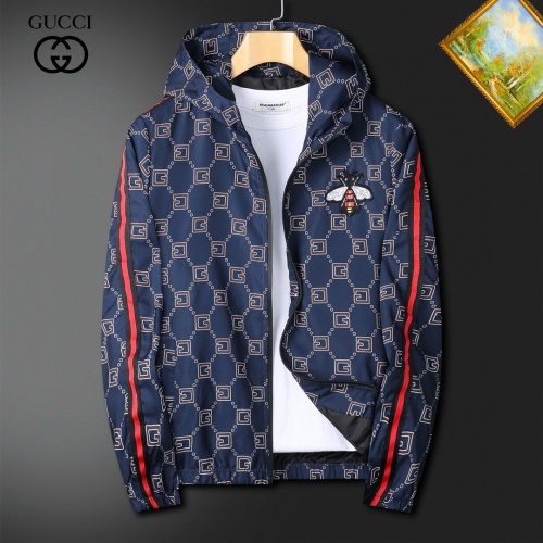 Cheap Gucci Jackets Long Sleeved For Men #1255422 Replica Wholesale [$60.00 USD] [ITEM#1255422] on Replica Gucci Jackets