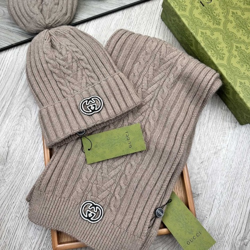 Cheap Gucci Hat and Scarf  Set #1255434 Replica Wholesale [$52.00 USD] [ITEM#1255434] on Replica Gucci Hat and Scarf and Glove Set