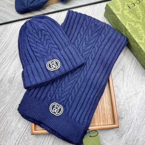 Cheap Gucci Hat and Scarf  Set #1255435 Replica Wholesale [$52.00 USD] [ITEM#1255435] on Replica Gucci Hat and Scarf and Glove Set