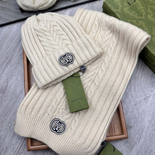 Cheap Gucci Hat and Scarf  Set #1255437 Replica Wholesale [$52.00 USD] [ITEM#1255437] on Replica Gucci Hat and Scarf and Glove Set