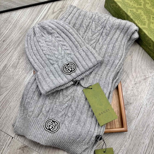 Cheap Gucci Hat and Scarf  Set #1255438 Replica Wholesale [$52.00 USD] [ITEM#1255438] on Replica Gucci Hat and Scarf and Glove Set