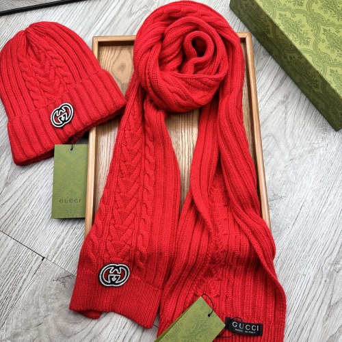 Cheap Gucci Hat and Scarf  Set #1255439 Replica Wholesale [$52.00 USD] [ITEM#1255439] on Replica Gucci Hat and Scarf and Glove Set