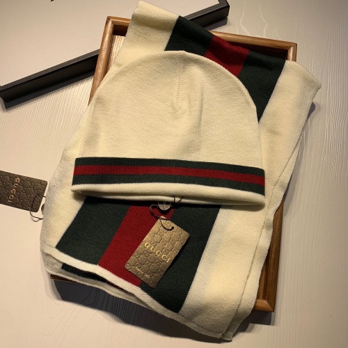 Cheap Gucci Hat and Scarf  Set #1255440 Replica Wholesale [$52.00 USD] [ITEM#1255440] on Replica Gucci Hat and Scarf and Glove Set