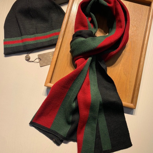 Cheap Gucci Hat and Scarf  Set #1255442 Replica Wholesale [$52.00 USD] [ITEM#1255442] on Replica Gucci Hat and Scarf and Glove Set