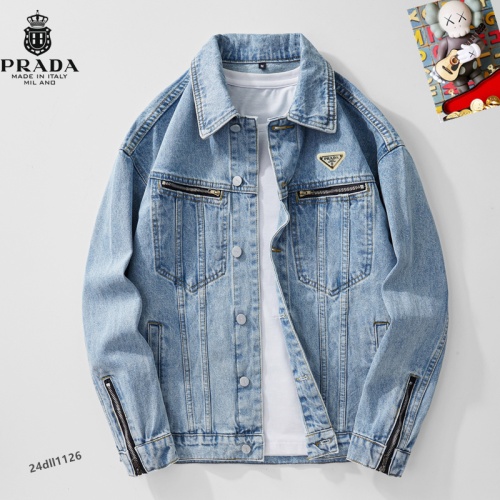 Cheap Prada Jackets Long Sleeved For Men #1255445 Replica Wholesale [$68.00 USD] [ITEM#1255445] on Replica Prada Jackets