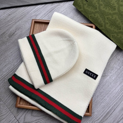 Cheap Gucci Hat and Scarf  Set #1255456 Replica Wholesale [$52.00 USD] [ITEM#1255456] on Replica Gucci Hat and Scarf and Glove Set