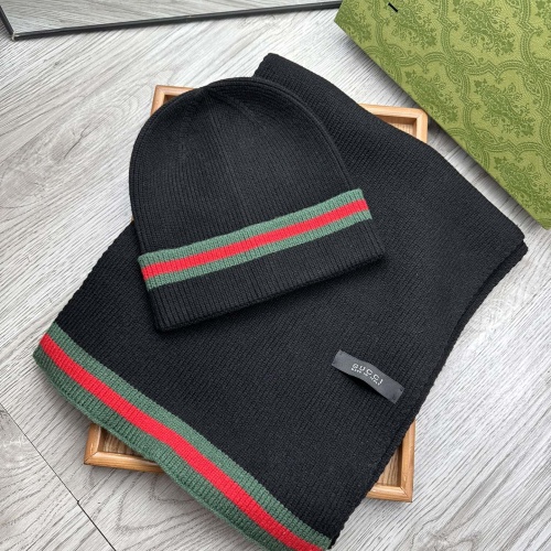 Cheap Gucci Hat and Scarf  Set #1255457 Replica Wholesale [$52.00 USD] [ITEM#1255457] on Replica Gucci Hat and Scarf and Glove Set