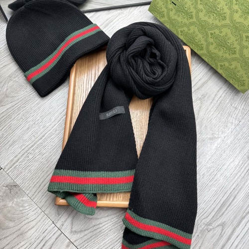 Cheap Gucci Hat and Scarf  Set #1255457 Replica Wholesale [$52.00 USD] [ITEM#1255457] on Replica Gucci Hat and Scarf and Glove Set