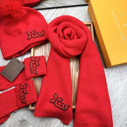 Cheap Louis Vuitton LV Hat and Scarf and Glove Set #1255523 Replica Wholesale [$76.00 USD] [ITEM#1255523] on Replica Louis Vuitton LV Hat and Scarf and Glove Set