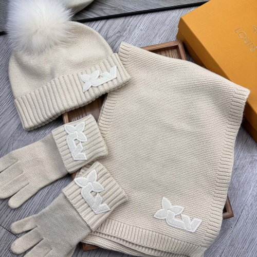 Cheap Louis Vuitton LV Hat and Scarf and Glove Set #1255525 Replica Wholesale [$76.00 USD] [ITEM#1255525] on Replica Louis Vuitton LV Hat and Scarf and Glove Set