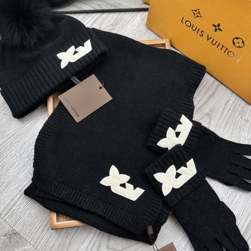 Cheap Louis Vuitton LV Hat and Scarf and Glove Set #1255526 Replica Wholesale [$76.00 USD] [ITEM#1255526] on Replica Louis Vuitton LV Hat and Scarf and Glove Set