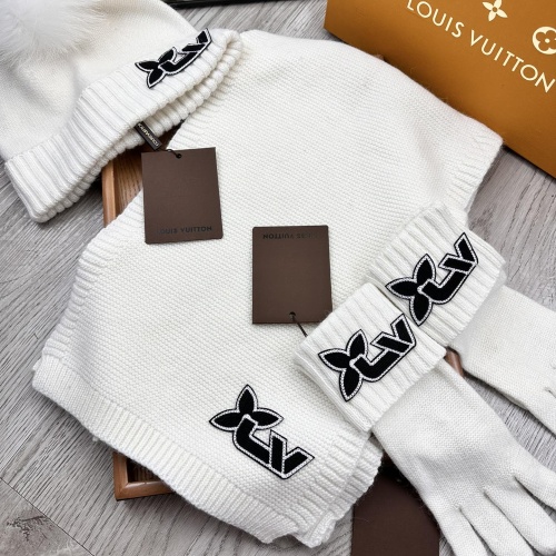 Cheap Louis Vuitton LV Hat and Scarf and Glove Set #1255527 Replica Wholesale [$76.00 USD] [ITEM#1255527] on Replica Louis Vuitton LV Hat and Scarf and Glove Set