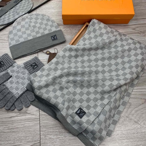 Cheap Louis Vuitton LV Hat and Scarf and Glove Set #1255529 Replica Wholesale [$76.00 USD] [ITEM#1255529] on Replica Louis Vuitton LV Hat and Scarf and Glove Set