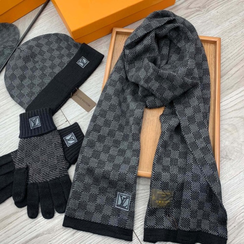 Cheap Louis Vuitton LV Hat and Scarf and Glove Set #1255532 Replica Wholesale [$76.00 USD] [ITEM#1255532] on Replica Louis Vuitton LV Hat and Scarf and Glove Set