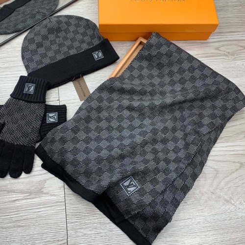 Cheap Louis Vuitton LV Hat and Scarf and Glove Set #1255532 Replica Wholesale [$76.00 USD] [ITEM#1255532] on Replica Louis Vuitton LV Hat and Scarf and Glove Set