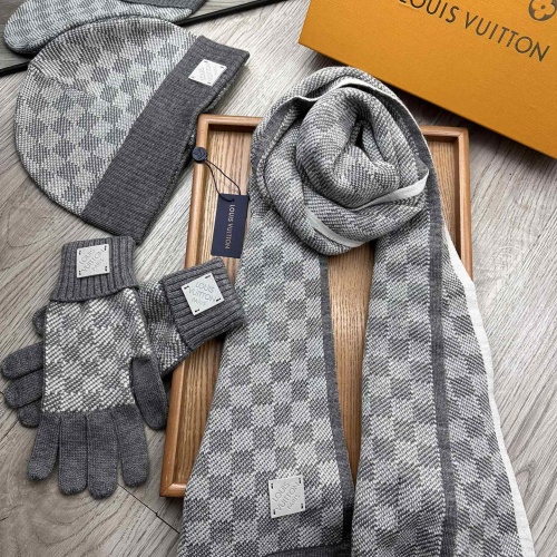 Cheap Louis Vuitton LV Hat and Scarf and Glove Set #1255535 Replica Wholesale [$76.00 USD] [ITEM#1255535] on Replica Louis Vuitton LV Hat and Scarf and Glove Set