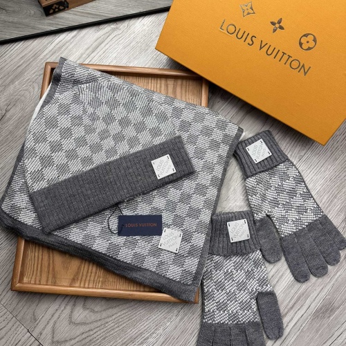 Cheap Louis Vuitton LV Hat and Scarf and Glove Set #1255535 Replica Wholesale [$76.00 USD] [ITEM#1255535] on Replica Louis Vuitton LV Hat and Scarf and Glove Set