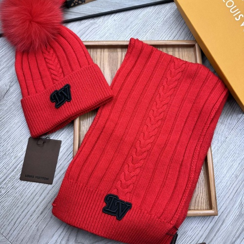 Cheap Louis Vuitton LV Hat and Scarf Set #1255537 Replica Wholesale [$60.00 USD] [ITEM#1255537] on Replica Louis Vuitton LV Hat and Scarf and Glove Set