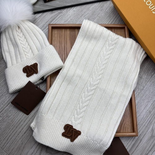 Cheap Louis Vuitton LV Hat and Scarf Set #1255539 Replica Wholesale [$60.00 USD] [ITEM#1255539] on Replica Louis Vuitton LV Hat and Scarf and Glove Set