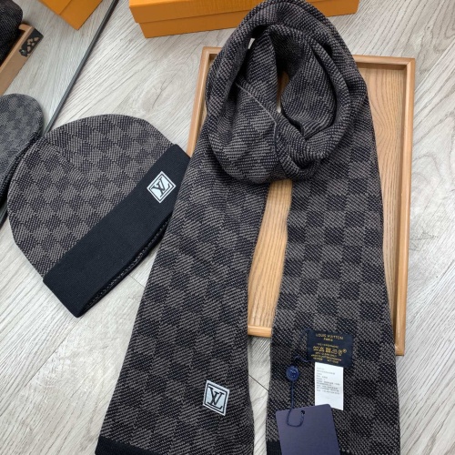 Cheap Louis Vuitton LV Hat and Scarf Set #1255556 Replica Wholesale [$52.00 USD] [ITEM#1255556] on Replica Louis Vuitton LV Hat and Scarf and Glove Set