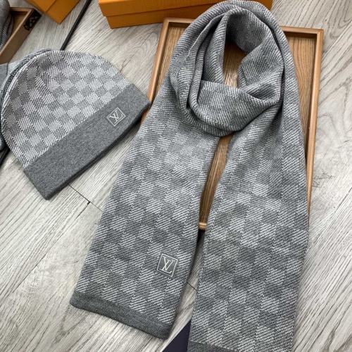 Cheap Louis Vuitton LV Hat and Scarf Set #1255557 Replica Wholesale [$52.00 USD] [ITEM#1255557] on Replica Louis Vuitton LV Hat and Scarf and Glove Set