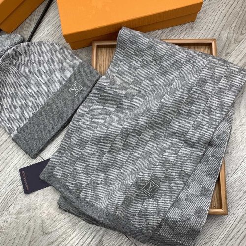 Cheap Louis Vuitton LV Hat and Scarf Set #1255557 Replica Wholesale [$52.00 USD] [ITEM#1255557] on Replica Louis Vuitton LV Hat and Scarf and Glove Set